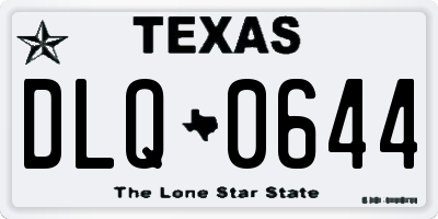 TX license plate DLQ0644