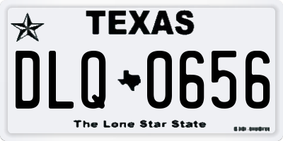 TX license plate DLQ0656