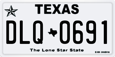 TX license plate DLQ0691