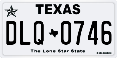 TX license plate DLQ0746