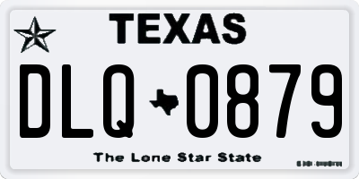 TX license plate DLQ0879