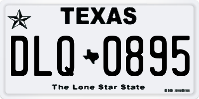 TX license plate DLQ0895