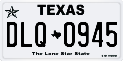 TX license plate DLQ0945