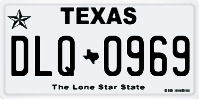 TX license plate DLQ0969