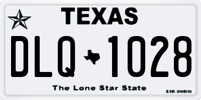 TX license plate DLQ1028