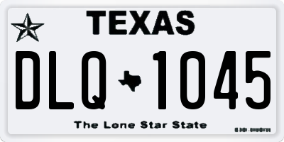 TX license plate DLQ1045