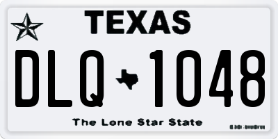 TX license plate DLQ1048