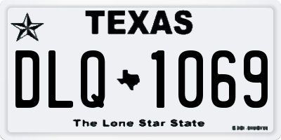 TX license plate DLQ1069