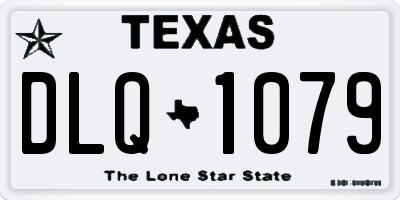 TX license plate DLQ1079