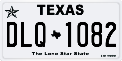 TX license plate DLQ1082