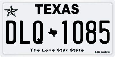TX license plate DLQ1085