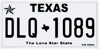 TX license plate DLQ1089