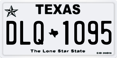 TX license plate DLQ1095
