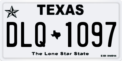 TX license plate DLQ1097