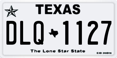 TX license plate DLQ1127