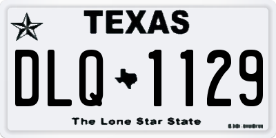 TX license plate DLQ1129