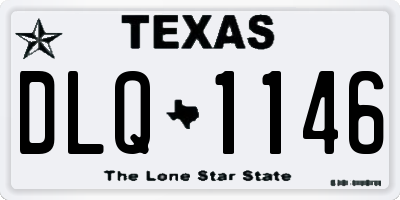 TX license plate DLQ1146