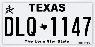 TX license plate DLQ1147