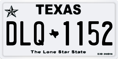 TX license plate DLQ1152