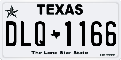 TX license plate DLQ1166