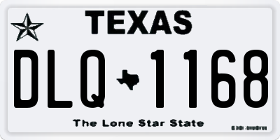 TX license plate DLQ1168