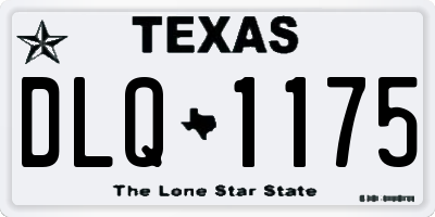 TX license plate DLQ1175