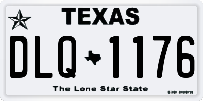 TX license plate DLQ1176