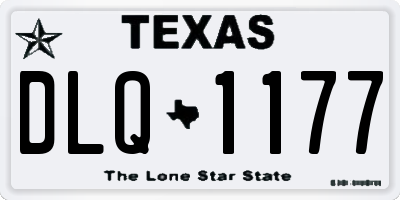 TX license plate DLQ1177