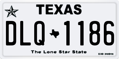 TX license plate DLQ1186