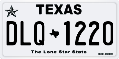 TX license plate DLQ1220