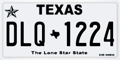 TX license plate DLQ1224