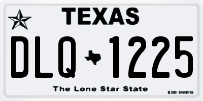 TX license plate DLQ1225