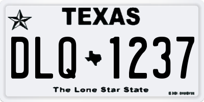 TX license plate DLQ1237