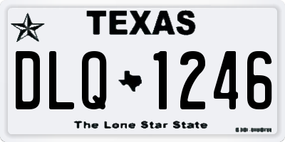 TX license plate DLQ1246
