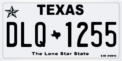 TX license plate DLQ1255