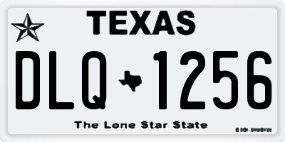 TX license plate DLQ1256