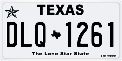 TX license plate DLQ1261