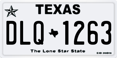 TX license plate DLQ1263