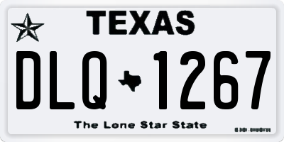 TX license plate DLQ1267