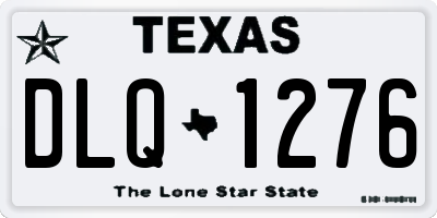 TX license plate DLQ1276