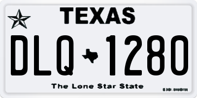 TX license plate DLQ1280
