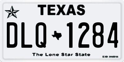 TX license plate DLQ1284