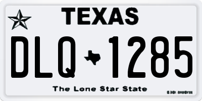 TX license plate DLQ1285