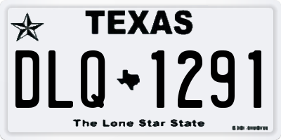 TX license plate DLQ1291