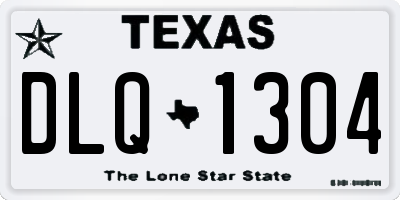 TX license plate DLQ1304
