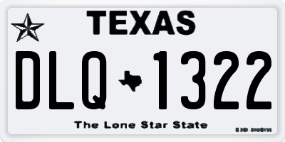 TX license plate DLQ1322
