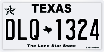 TX license plate DLQ1324
