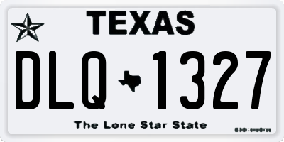 TX license plate DLQ1327