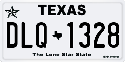 TX license plate DLQ1328