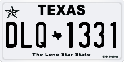 TX license plate DLQ1331